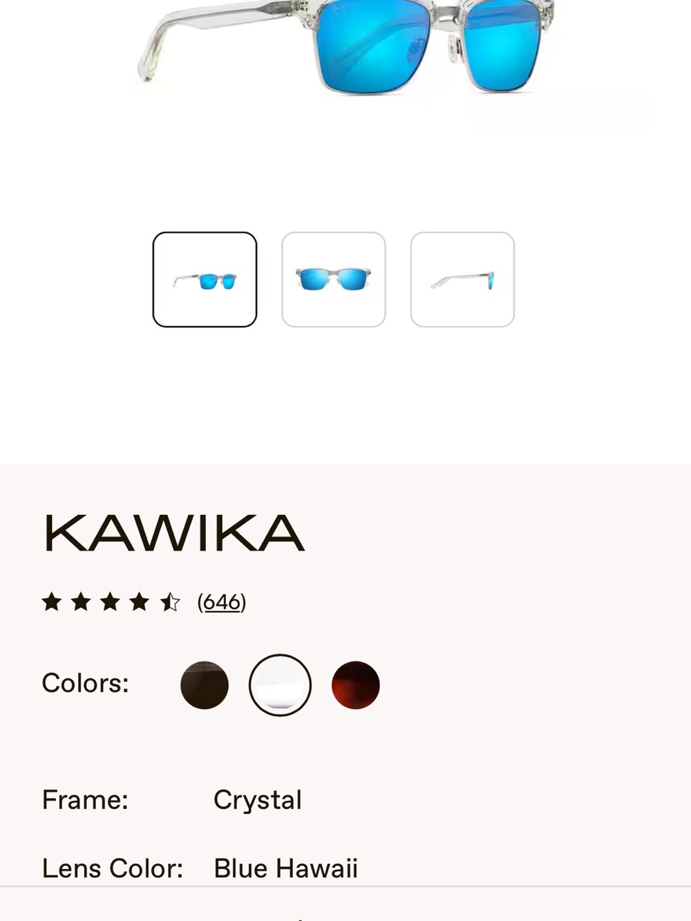 Maui Jim Kawika polarized Sunglasses - Picture 8 of 8